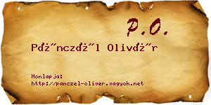 Pánczél Olivér névjegykártya